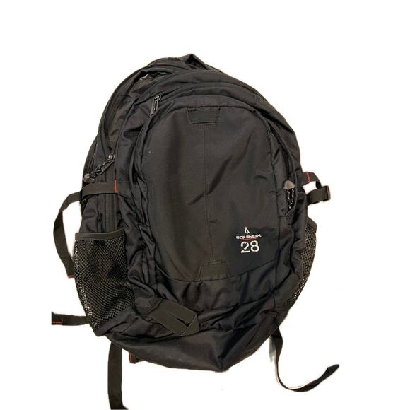 JanSport Equinox 28 Black Red Backpack
